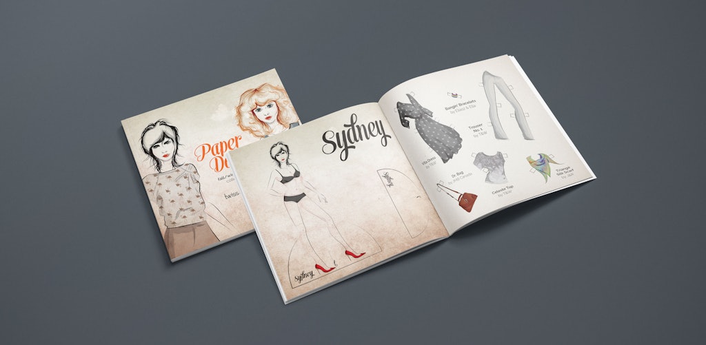 ninesixteen — Projects — Paper Dolls Illustration Book